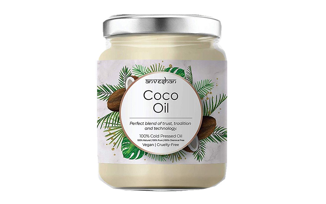 Anveshan Coco Oil   Glass Jar  350 millilitre
